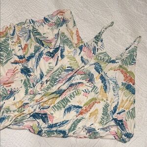 Lovestitch Multicolor Leaf Print Maxi Dress